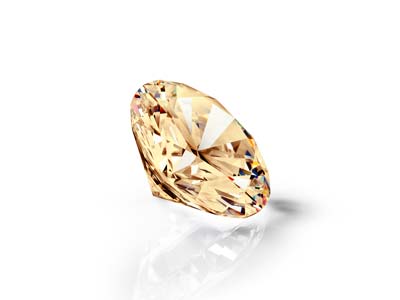 Preciosa Cubic Zirconia, The Alpha Round Brilliant, 3mm, Champagne - Standard Image - 2