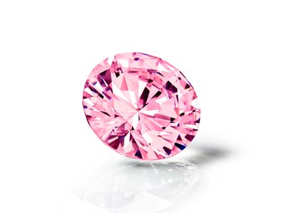 Preciosa Cubic Zirconia, The Alpha Round Brilliant, 3mm, Pink - Standard Image - 3