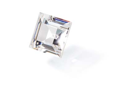 Preciosa Cubic Zirconia, Square    Princess, 3 X 3mm, White - Standard Image - 3