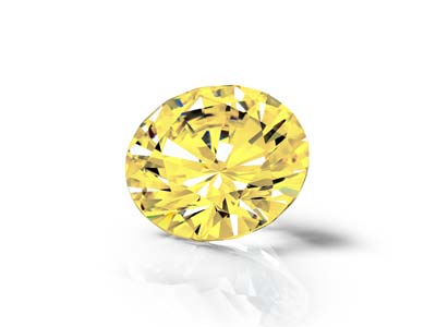 Preciosa Cubic Zirconia, The Alpha Round Brilliant, 3.5mm, Gold - Standard Image - 4