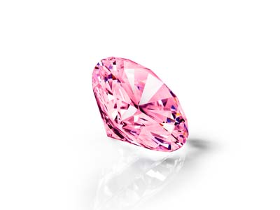 Preciosa Cubic Zirconia, The Alpha Round Brilliant, 3.5mm, Pink - Standard Image - 2