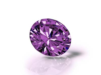 Preciosa Cubic Zirconia, The Alpha Round Brilliant, 4mm, Amethyst - Standard Image - 3