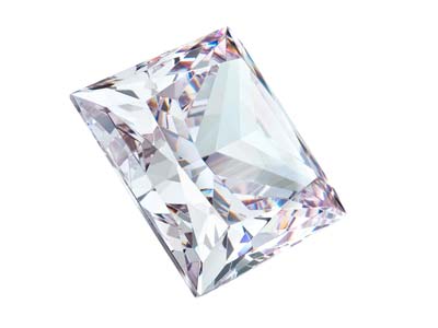 Preciosa Cubic Zirconia, Square    Princess, 4 X 4mm, White - Standard Image - 2
