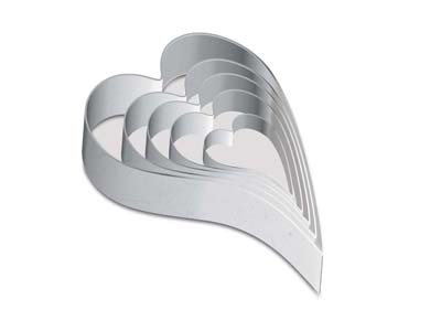 Fancy Heart Cutters Pack of 5