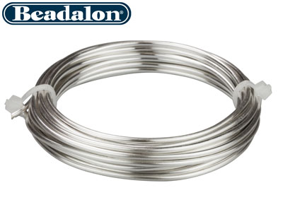 Beadalon Artistic Wire 12 Gauge    Silver Plated 2.0mm X 3.1m - Standard Image - 2