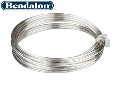 Beadalon Artistic Wire 14 Gauge    Silver Plated 1.6mm X 3.1m - Standard Image - 2