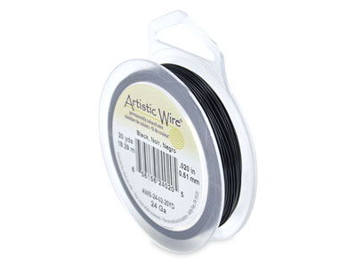 Beadalon Artistic Wire 24 Gauge    Black 0.51mm X 18.2m