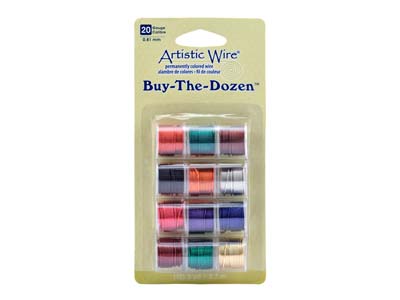 Beadalon Artistic Wire, 20 Gauge,  Tarnish Resistant, Buy-the-dozen,  ACLS, 0.81mm X 2.7m Each