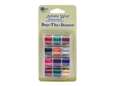 Beadalon Artistic Wire, 22 Gauge,  Tarnish Resistant, Buy-the-dozen,  ACLS, 0.64mm X 4.5m Each