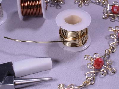 Wire Elements, 16 Gauge, Pack of 6  Assorted Colours, Tarnish           Resistant, Medium Temper, 1yd/0.91m - Standard Image - 7