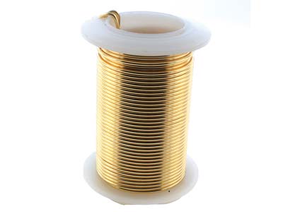 Wire Elements, 18 Gauge, Gold      Colour, Tarnish Resistant, Medium  Temper, 10yd/9.14m - Standard Image - 3