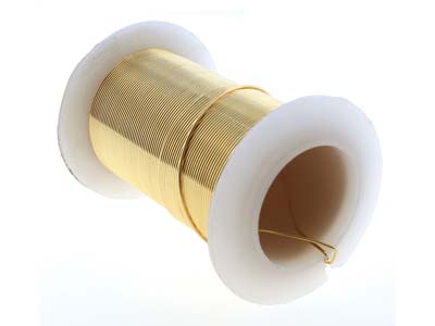 Wire Elements, 20 Gauge, Gold      Colour, Tarnish Resistant, Medium  Temper, 15yd/13.72m - Standard Image - 4