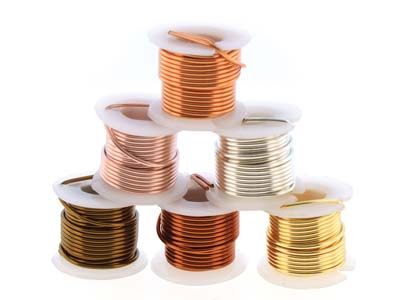 Wire Elements, 20 Gauge, Pack of 6  Assorted Colours, Tarnish           Resistant, Medium Temper, 3yd/2.74m - Standard Image - 5