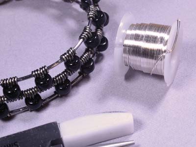 Wire Elements, 22 Gauge, Pack of 6  Assorted Colours, Tarnish           Resistant, Medium Temper, 4yd/3.66m - Standard Image - 6