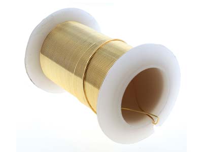 Wire Elements, 24 Gauge, Gold      Colour, Tarnish Resistant, Medium  Temper, 30yd/27.43m - Standard Image - 4