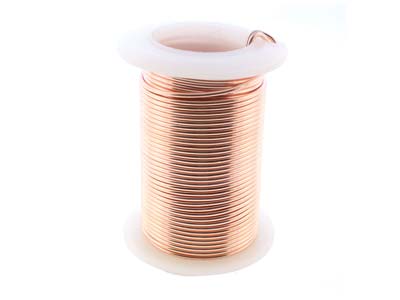 Wire Elements, 18 Gauge, Rose Gold Colour, Tarnish Resistant, Medium  Temper, 10yd/9.14m - Standard Image - 3