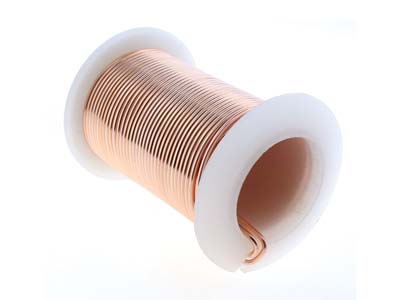 Wire Elements, 18 Gauge, Rose Gold Colour, Tarnish Resistant, Medium  Temper, 10yd/9.14m - Standard Image - 4