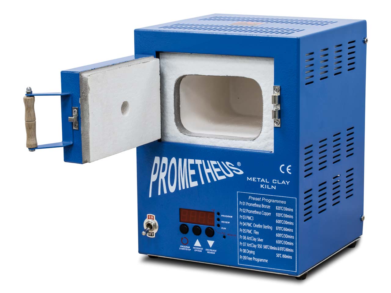 Prometheus Mini Kiln PRO1 Prg Preset Formetal Clay