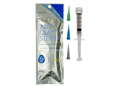 Art Clay Silver 10g Syringe 3 Tips