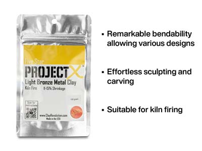 Project X Light Bronze Clay 100g - Standard Image - 2