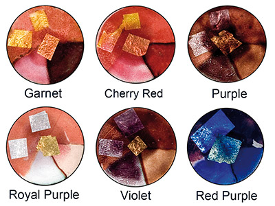 Set Of Enamel Colours, Transparent Pink/red/purple, 12x10gm, Latham   Enamels - Standard Image - 3