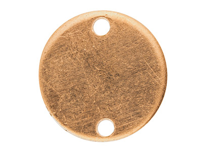 Copper Blanks Round Disc Connector Pack of 6, 15mm - Standard Image - 1