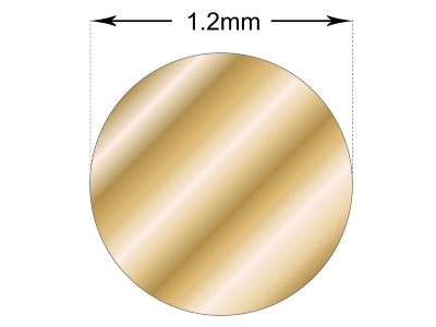 Brass Round Wire 1.2mm X 3.00m Half Hard - Standard Image - 2