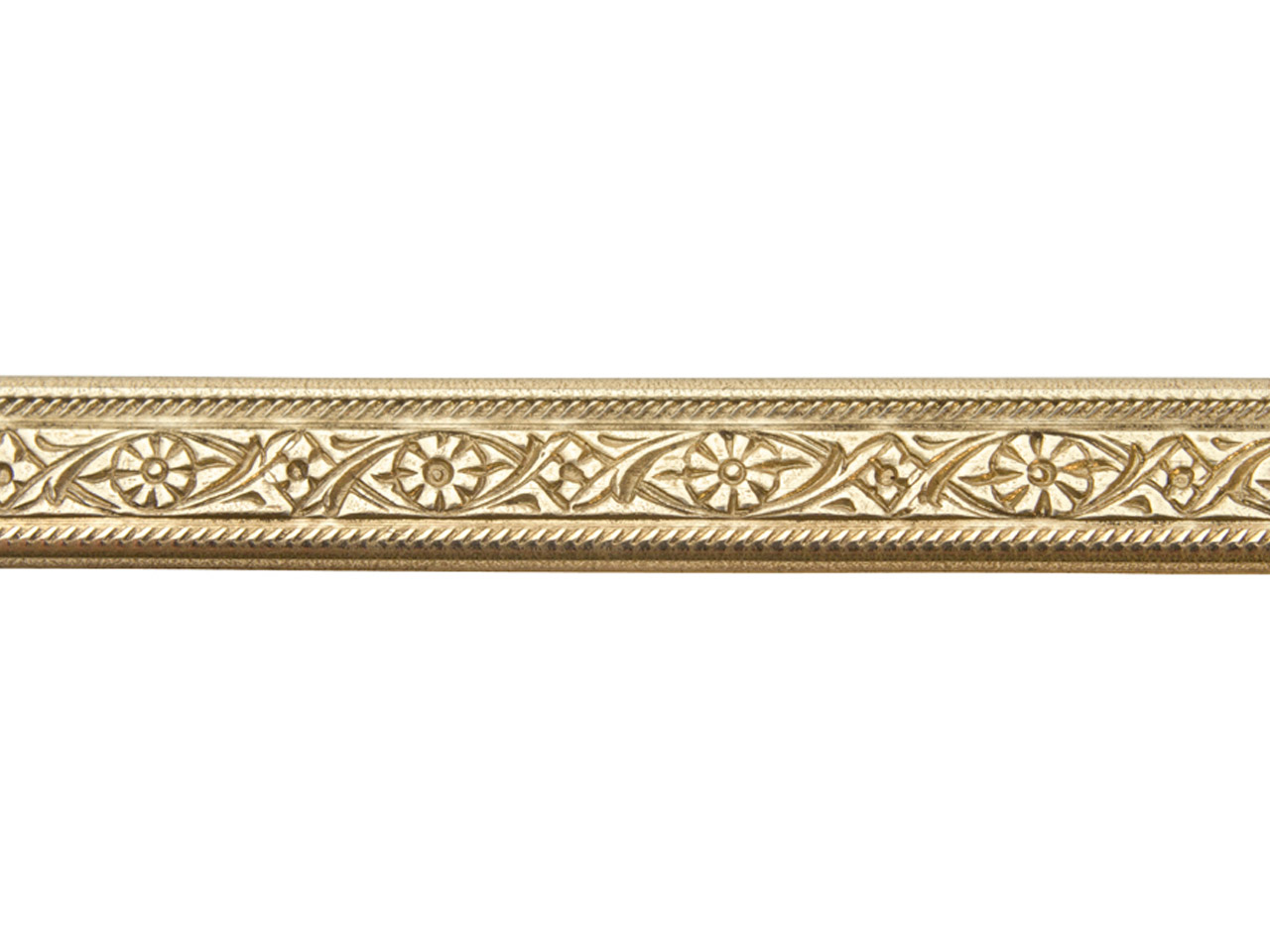 Brass Mini Floral Pattern Wire 1 4mm X 5 2mm X 910mm Cooksongold Com