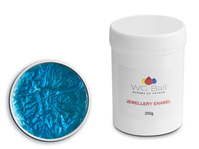 WG Ball Transparent Enamel         Turquoise Blue 432 250g Lead Free - Standard Image - 1