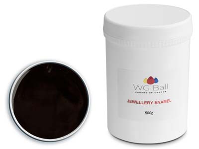 WG Ball Opaque Enamel Black 600    500g Lead Free - Standard Image - 1