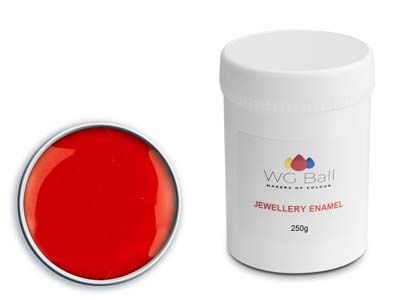 WG Ball Opaque Enamel Red 610 250g Lead Free