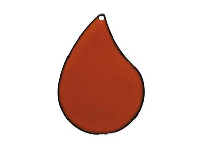 WG Ball Opaque Enamel Orange 676   25g Lead Free - Standard Image - 2