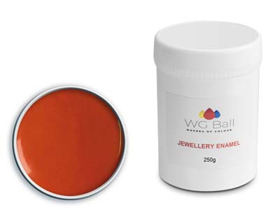 WG Ball Opaque Enamel Deep Orange  8042 250g Lead Free