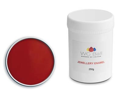 WG Ball Opaque Enamel Poppy Red    8044 250g Lead Free