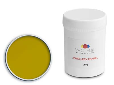 WG Ball Wet Process Enamel Deep    Yellow 12549 250g Lead Free - Standard Image - 1