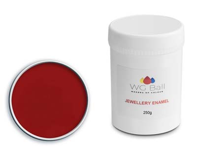 WG Ball Wet Process Enamel Red     12558 250g Lead Free