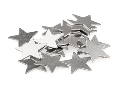 ImpressArt Aluminium Star 22mm     Stamping Blank Pack of 15 - Standard Image - 2