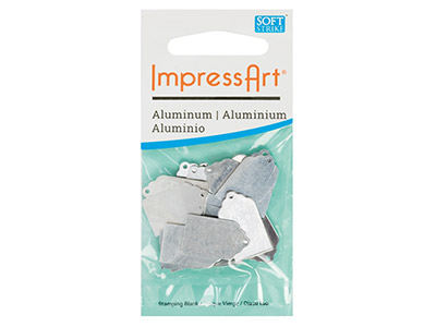 ImpressArt Aluminium Gift Tag 22mm Stamping Blank Pack of 15 - Standard Image - 3