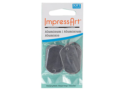 ImpressArt Aluminium Dog Tag 32mm  Stamping Blank Pk 13 - Standard Image - 3