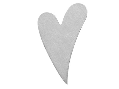 ImpressArt Aluminium Swirly Heart  28mm Stamping Blank Pack of 24 - Standard Image - 1