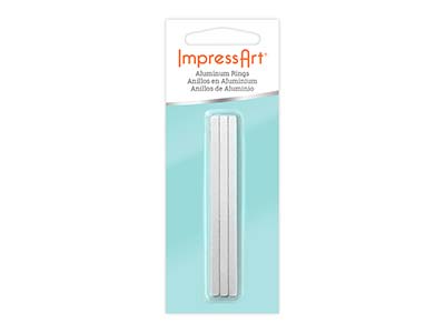 ImpressArt Aluminium Wrap Ring     4x76mm Stamping Blank Pack of 12, - Standard Image - 2