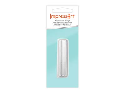 ImpressArt Aluminium Ring 4x51mm   Stamping Blank Pack of 12, - Standard Image - 2