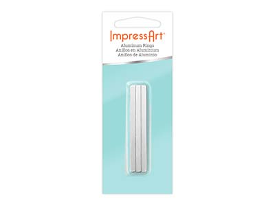 ImpressArt Aluminium Ring          3.5mmx57mm Stamping Blank          Pack of 12, - Standard Image - 2