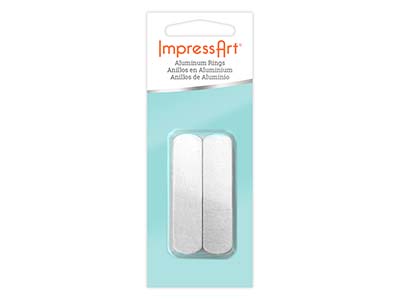 ImpressArt Aluminium Ring 12x51mm  Stamping Blank Pack of 10 - Standard Image - 2