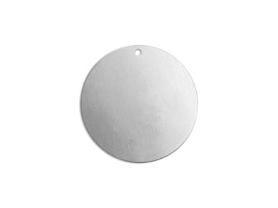 ImpressArt Aluminium Round Disc    25mm Stamping Blank Pack of 11     Pierced Hole