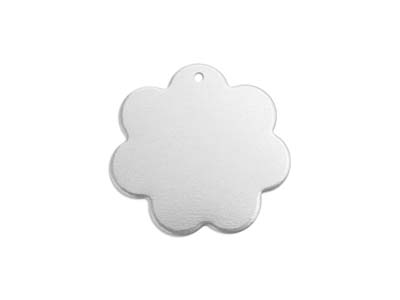 ImpressArt Aluminium Flower 16mm   Stamping Blank Pack of 15 Pierced  Hole