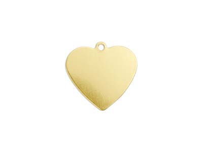 ImpressArt Brass Heart 16mm        Stamping Blank Pk 9 - Standard Image - 1