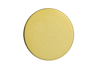 Brass Discs Round Pack of 6, 31.7mm - Standard Image - 2