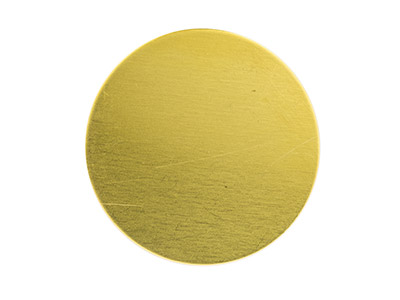 Brass Discs Round Pack of 6, 38mm - Standard Image - 2