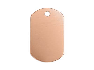 ImpressArt Copper Dog Tag 32x19mm  Stamping Blank Pack of 4